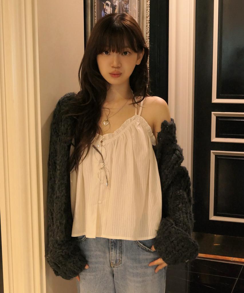 108POUND Levi Frill Bustier_Cream