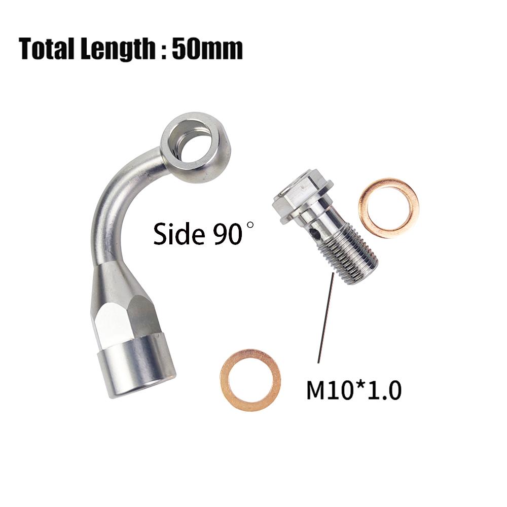 Motorcycle Brake Fluid Hose Extension Bracket Tubing CNC 304 Stainless Steel Universal M10 Brake Hose For RCS Spare Accessories