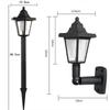1-2PCS Solar Garden Lights Outdoor LED Street Light Wall Lighting Fixture Exterior Garden Lighting And Decorative Illumination