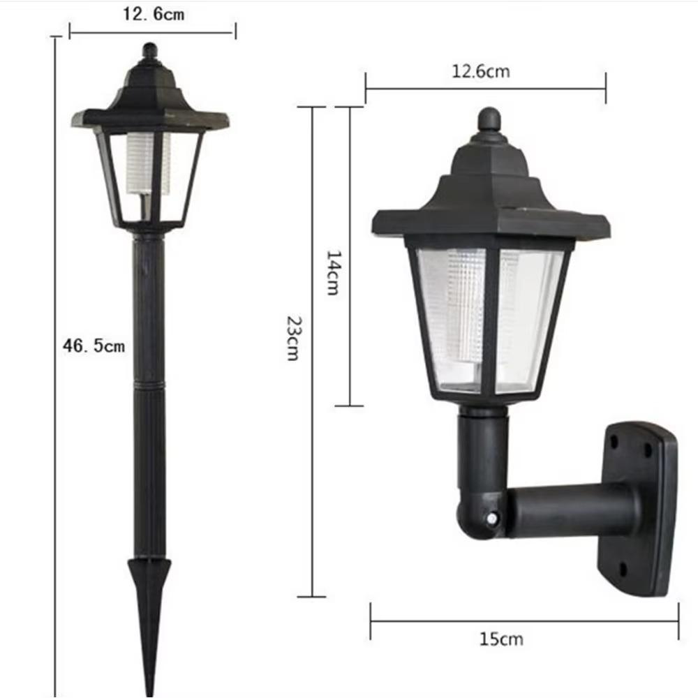1-2PCS Solar Garden Lights Outdoor LED Street Light Wall Lighting Fixture Exterior Garden Lighting And Decorative Illumination