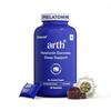 Arth Melatonin 5mg | Schlaf-Gummibärchen-Nahrungsergänzungsmittel | L-Theanin, Kamille & Passionsblume für tiefen Schlaf & Entspannung | 15 Gummibärchen mit Cranberry-Geschmack