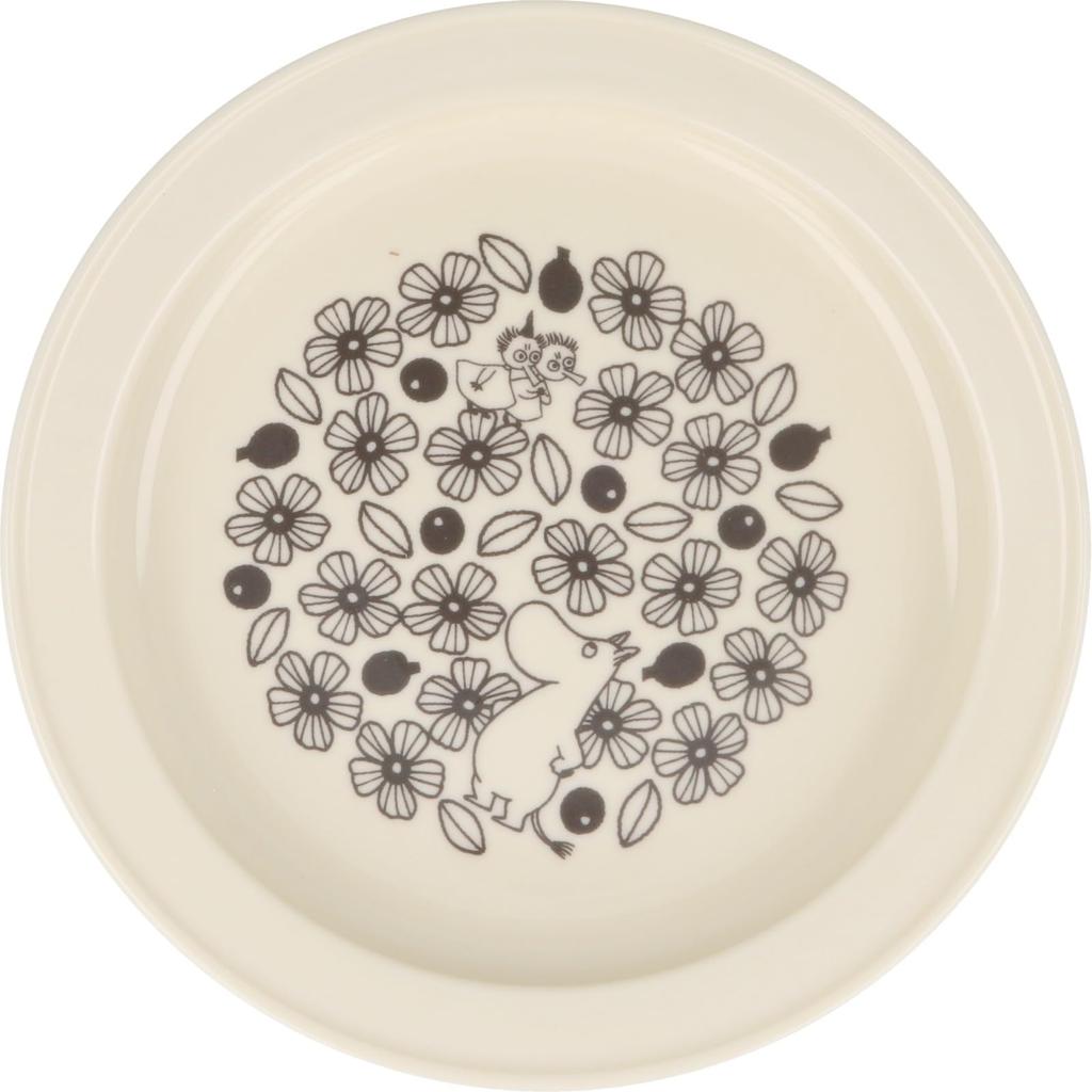MOOMIN Curry 21cm Made In Plate, Large, Easy-Scoop Design, White, Japan, MM7501-320