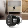2pcs 3-Digit Zinc Alloy Mechanical Password Lock for Cabinet Wardrobe Mail Box Black20mm/0.79in
