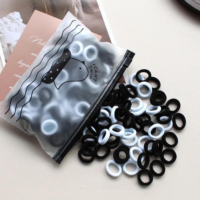 100pcs 2CM Kids Elastic Hair Bands Girls Gum Scrunchie Rubber Band for Children Nylon Hair Ties Headband Baby Hair Accessories