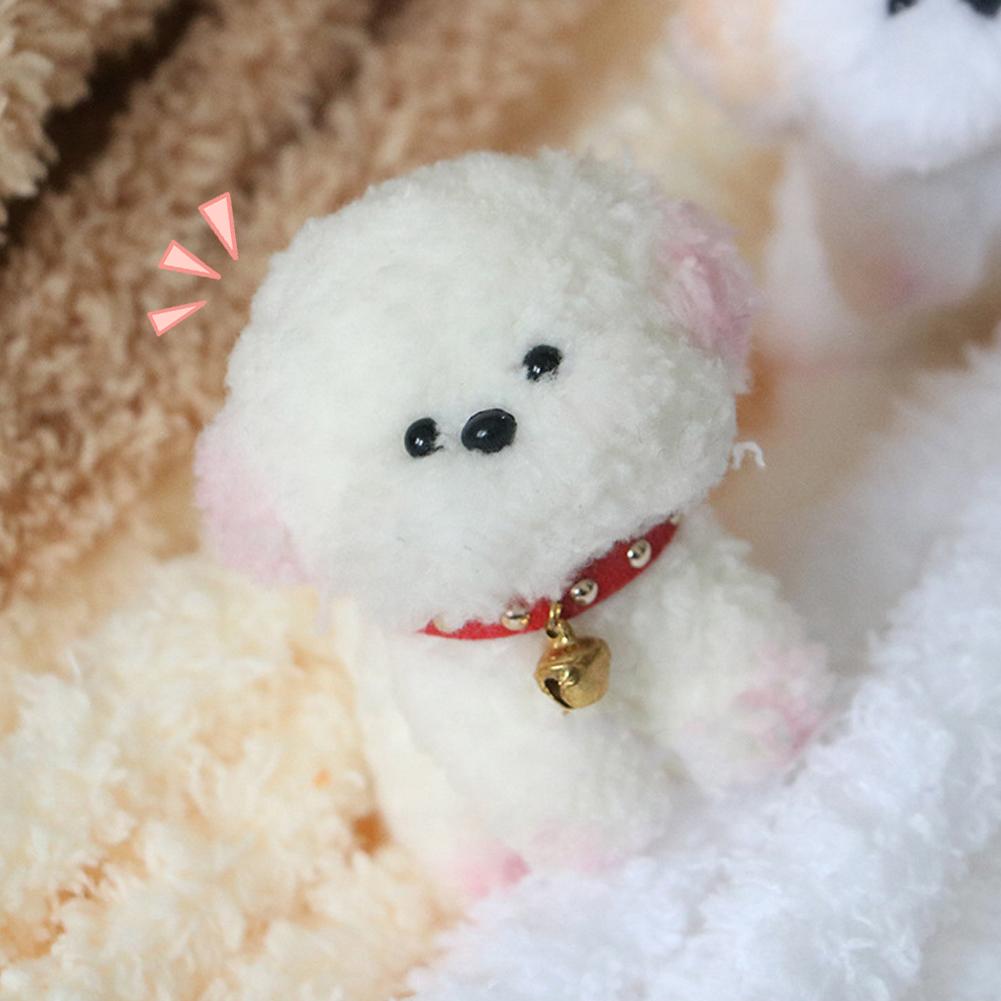 Coral Fleece Material Pipe Chenille Stems Craft Pipe Stems Kit Creative Toys Cute Dog Handmade Material for Kids DIY