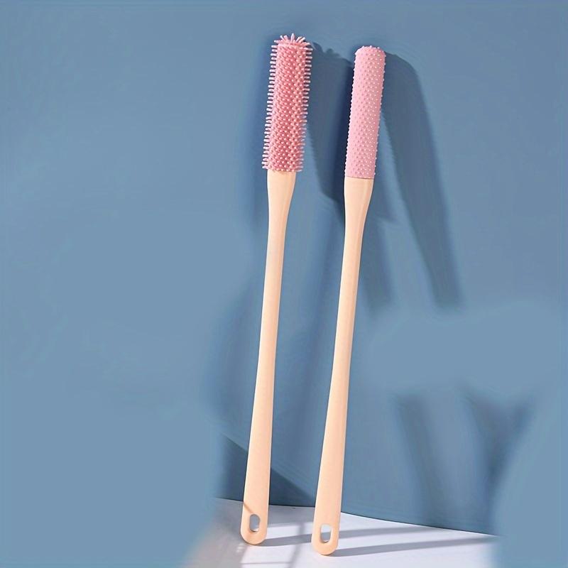 

Многофункциональная щетка для массажа швов пальцев ног, отшелушивающая мягкая резина, скраб для ног без запаха, с длинной ручкой 1 Set-pink