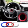Aluminium Trim Car Steering Wheel Cover Logo Ring for Volkswagen VW Golf 6 7 MK6 MK7 Jetta MK5 MK6 POLO CC Passat B6 B7 TIGUAN