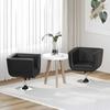 Barhocker - Maison Exclusive - 2er-Set - Kunstleder schwarz - Schwenkbar verstellbar
