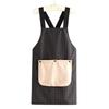 Waterproof Household Work Apron X-Back Dishwashing Cleaning Apron Waiter Sleeveless Apron  BBQ