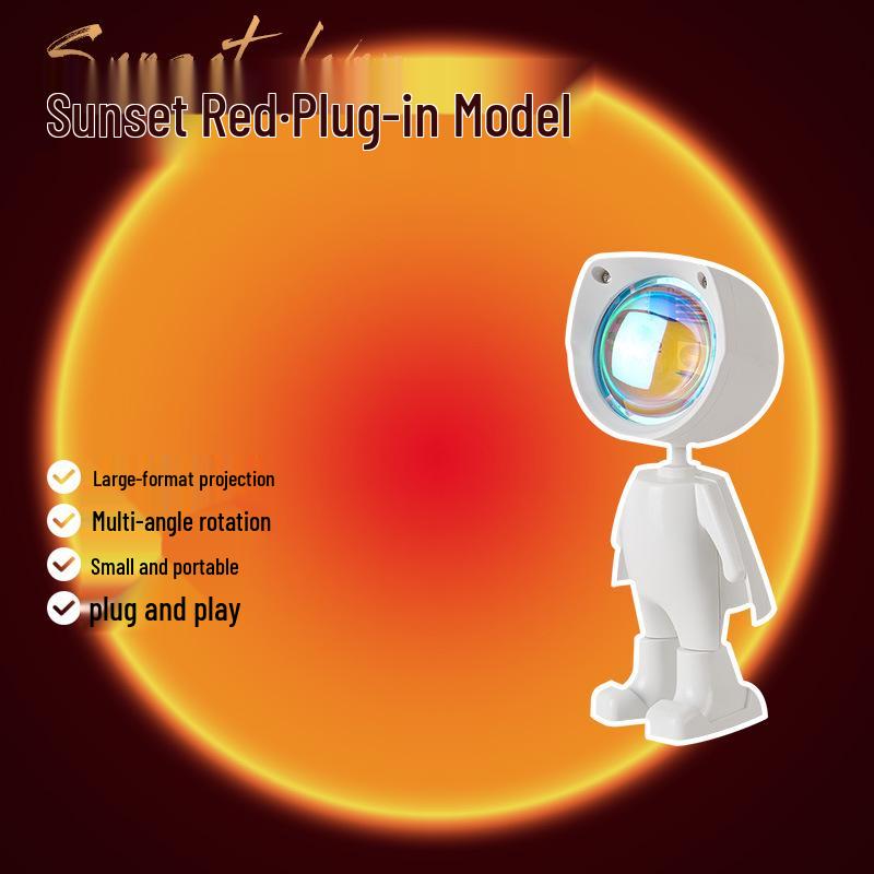 

Astronaut Sunset & Rainbow Projection Night Light for Bedroom Atmosphere Default