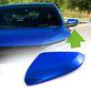 Blue Left Side Car Mirror Cover Trim Cap Replacement For Honda Civic 2016-2020