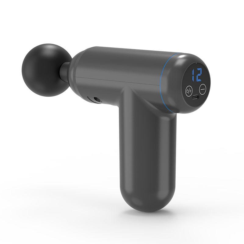 

32-ступенчатый массажный пистолет с ЖК-дисплеем Genopladelig, массажер для мышц, пистолет для спорта, расслабления тела