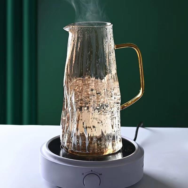 Summer New Explosion-proof Cold Kettle Large-capacity Beverage Pot Household High Temperature Resistant Glass Pot Cold Kettle Set