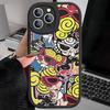 Japan Fashion H-Hysteric M-Mini Phone Case For iPhone 16 15 14 13 12 11 Pro Max Plus Leather Soft Cover