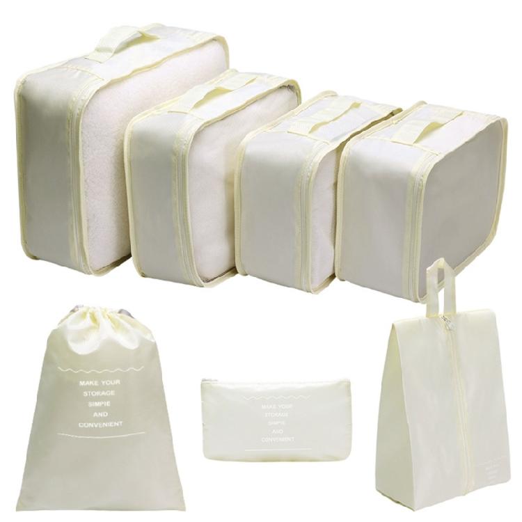 Travel Waterproof Packing Cube Storage Bags for Suitcases with Drawstring Bags бежевый 1240₽