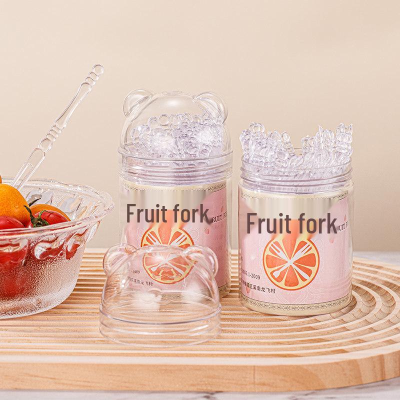 ZISIZ Individually Wrapped Disposable Fruit Forks