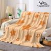 Orange Star Sparkle Flannel Blanket Warm Soft Halloween Christmas Decorative Couch Warm Cozy All-Season Gift
