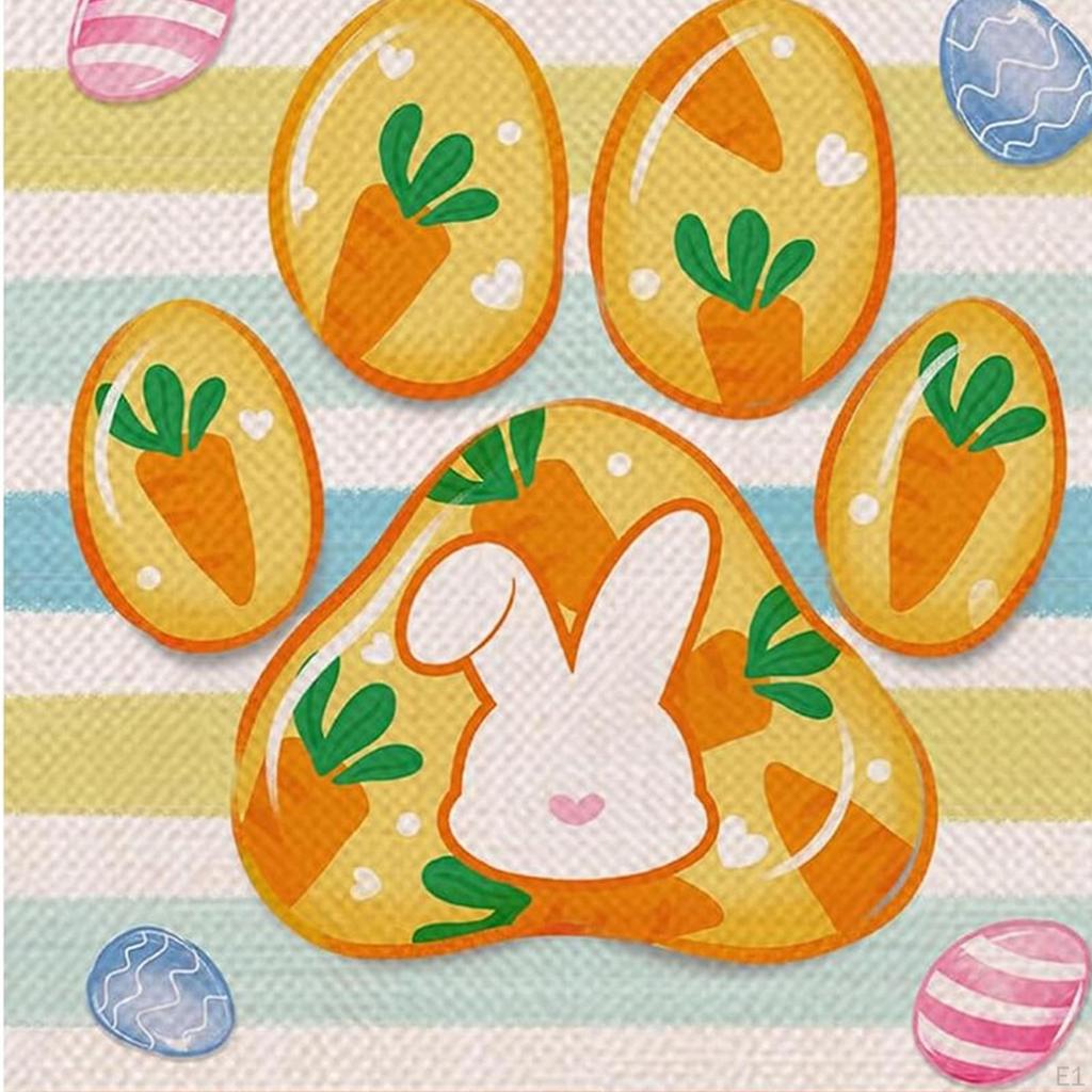 Easter Garden Flag Welcome Outdoor 45cmx30cm Vertical Handmade Front Door Sign Yard for