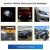 Sada 2 ks DIY Devil Eyes LED Halo Rings Kit HID projektor světlometů do auta 360° Demon Eyes LED světla upravená Q5 Hela Lens