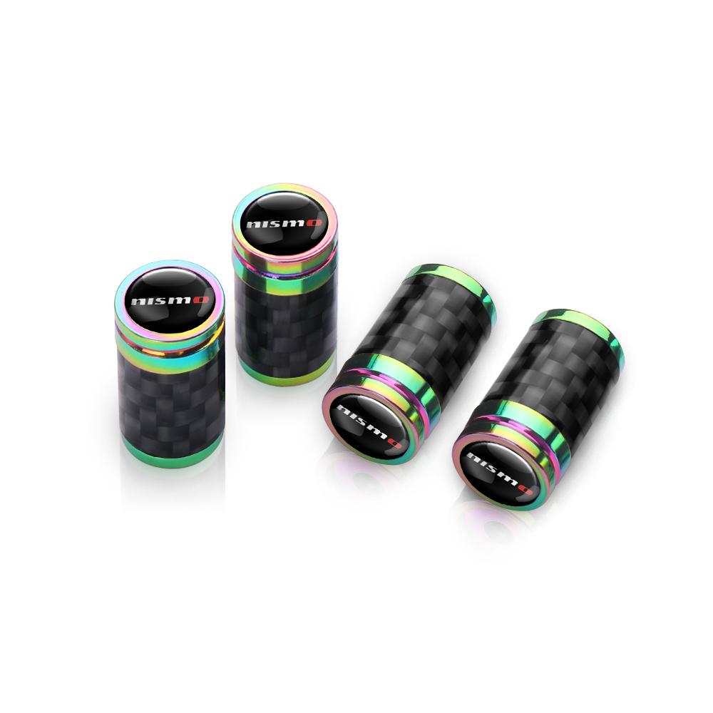 

4Pcs Metal Car Wheel Tire Valve Caps Airdust Covers For Nissan X-trail Micra Juke Teana Qashqai Nismo Leaf GTR Auto Accessories