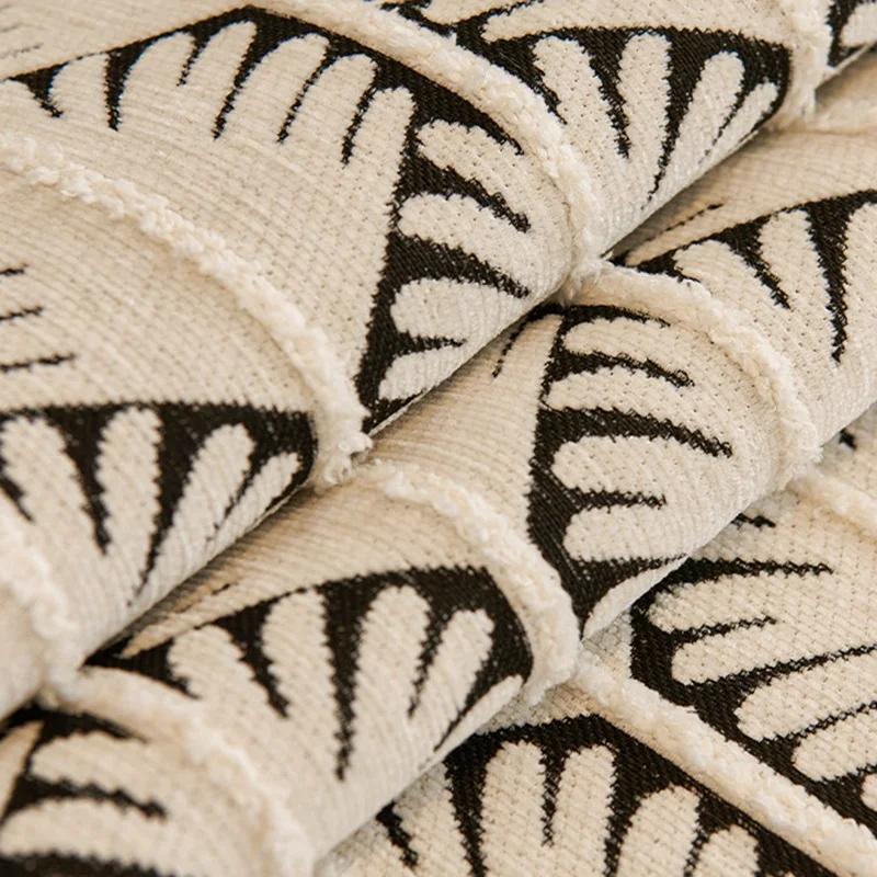 1ks luxusní žinylkový polštář na pohovku proti ušpinění domácí mazlíčci dětská podložka na pohovku protiskluzový vzor listů ve tvaru L, rohový potah na pohovku do obývacího pokoje