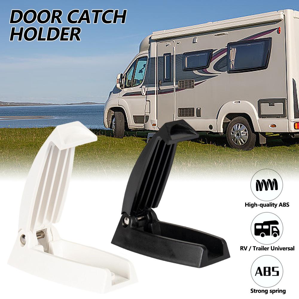 Motorhome Caravan Door Catch Holder Latch For Truck Van Travel Baggage Rv Camper Accessories Trailer White ABS Auto Styling