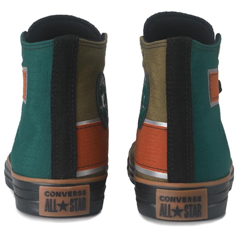 Converse Chuck Taylor All Star Comfortable and Versatile High Top Canvas Shoes Unisex Military Green Black