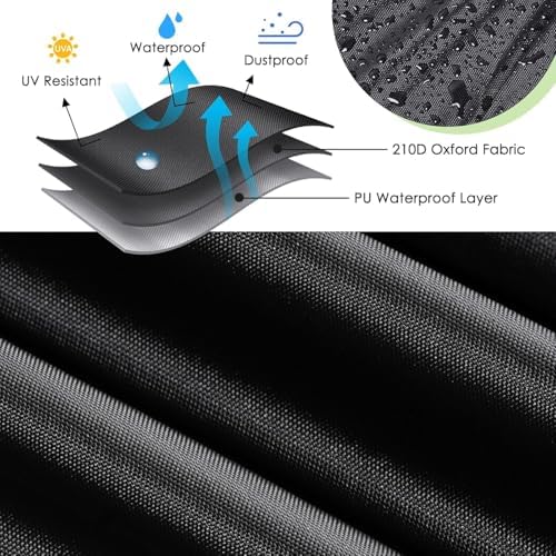 Cover for Garden Bench 2 Seater Protective Cover Garden Furniture Waterproof Oxford Fabric for Garden Bench, Garden Sofa (134x66x63  /89cm)