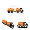 Plastic Model Tanker Trailer With Doll Compatible Wooden Thomas Train Track Children's Educational Toys