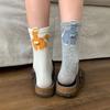 Cat Cartoon Tube Socks Summer Cute Non-Slip Breathable Women'S Socks
