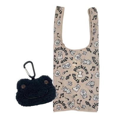 Pickles the Frog "Always Music" Gesicht Plüsch Öko-Tasche 212894-25 H72 x B29 x T26cm