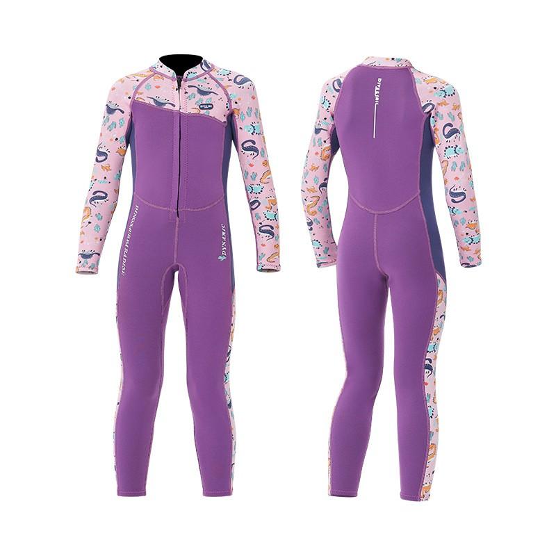 Kids 2.5mm Neoprene Wetsuit Full Body Long Sleeve Warm Swimming Suit Snorkeling Surfing Winter Fall