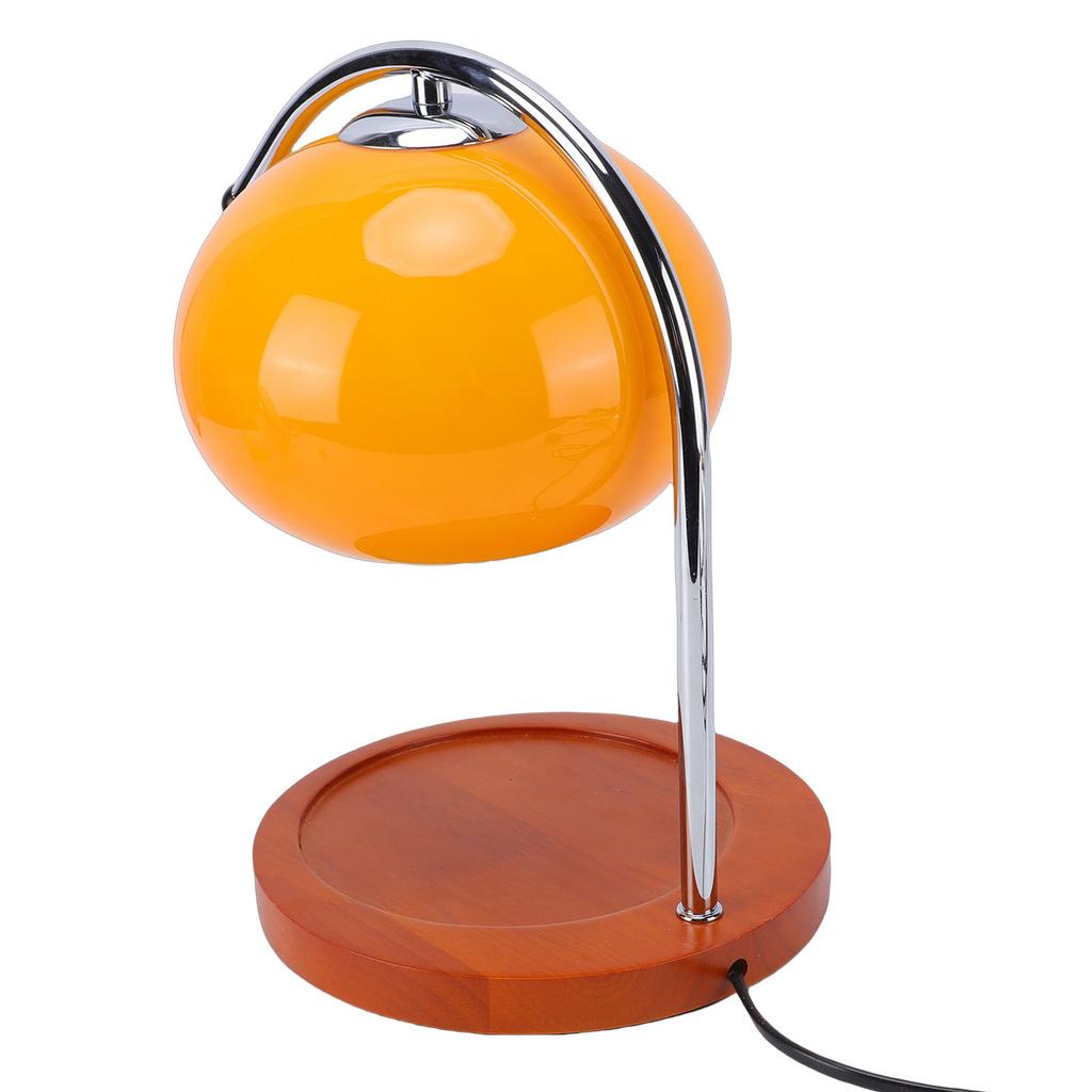 Candle Warmer Lamp with Bulb Glass Lampshade Fragrance Candle Warmer Desk Light for Bedroom Indoor Decoration Orange