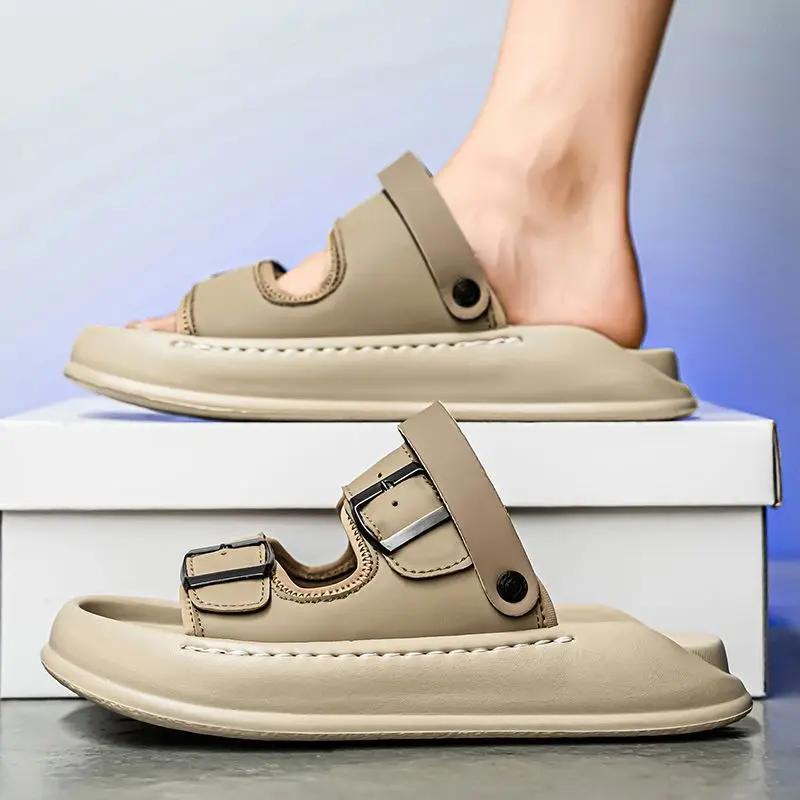 Fashion Slides Platform Men's Shoe Eva Beach Y2k Elegant Low Price Casual Summer Sale Original Adult Designer Luxury Fun Male Slipper