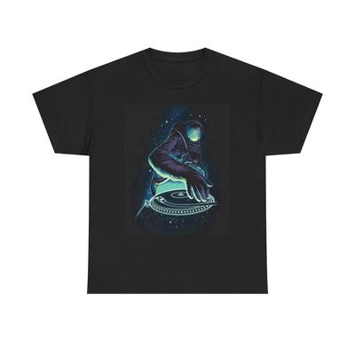 Space Dj Graphic T Shirt Funny Outer Space Unisex Heavy Cotton Tee Unisex T-Shirt
