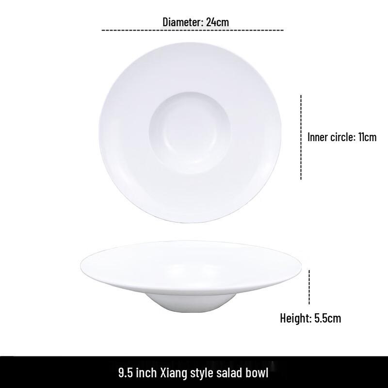 Pure White Ceramic Soup & Pasta Bowl