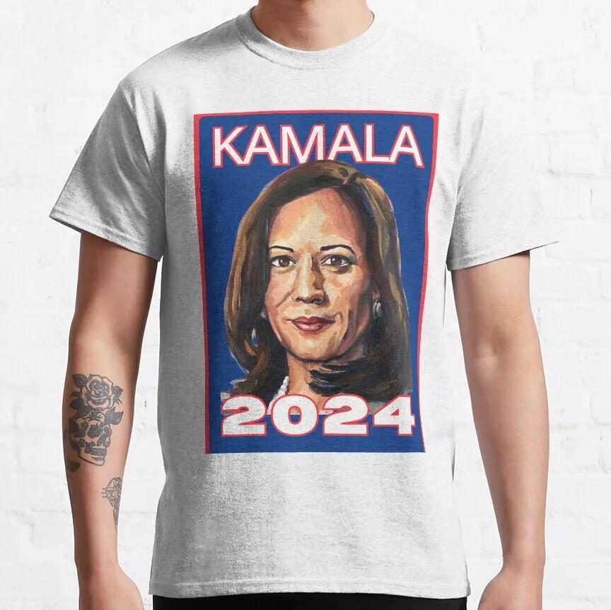 New Popular! Kamala 2024 Trend Vintage Art Design Gifts Unisex T-Shirt.webp