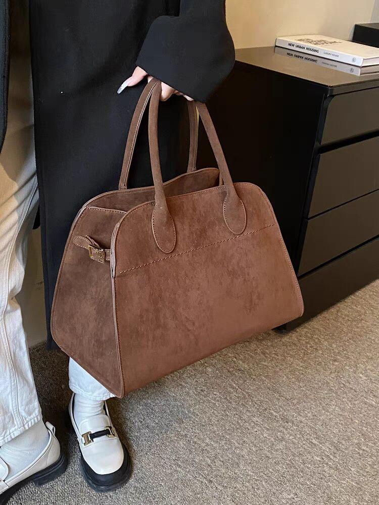 Women Tote Bag Fashi Underarm Pouch Large Capacity Pu Leather Shoulder Bag Retro Crossbody Bag Casual Portable BucketBags