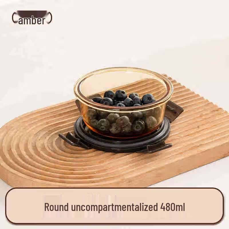 Van Gogh Round Glass Food Storage Container