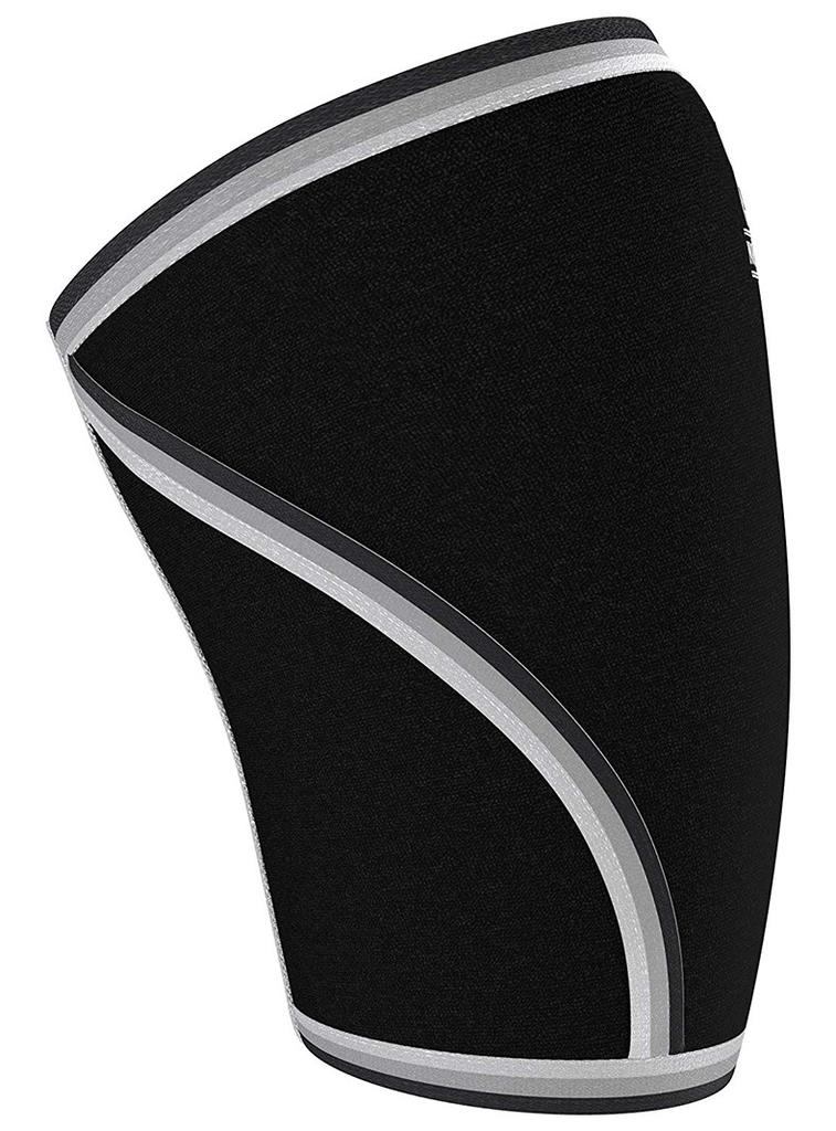 2026 Custom 7mm Nylon & Cotton Gym Sports Weightlifting Powerlifting Knee Pads Compression Sleeves Adjustable Strap