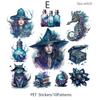 20pcs/pack Dark Witch PET Stickers Collage Vintage Scrapbooking Materials Decor Junk Journal DIY Sticker Stationery