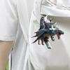 Pendentif de voiture en forme de chat réaliste en forme de dinosaure, ornement suspendu au rétroviseur, porte-clés en acrylique 2D, breloque pour sac à dos, accessoires d'intérieur de voiture
