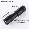 Zoom 10-300x40 Retractable Monocular Telescope for Mobile Photography and Shooting - Ideal Men's Gift
