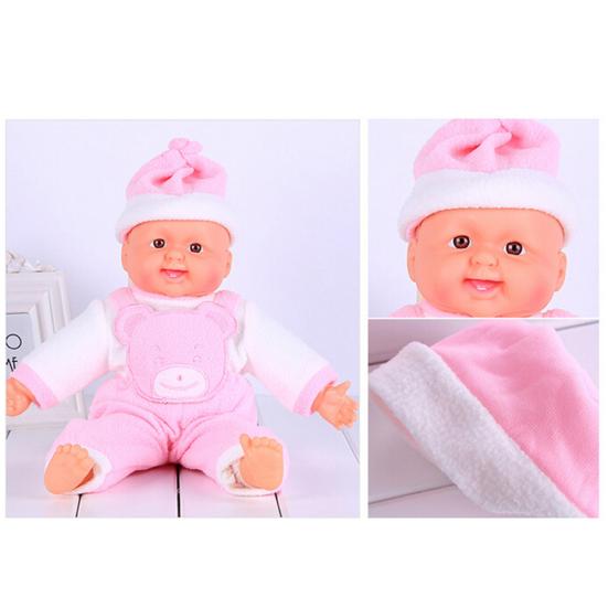 30cm Lifelike Reborn Smiling Baby Doll Soft Vinyl Children Accompany Toy Gift