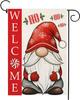 Welcome Christmas Garden Ag Xmas Gnome Burlap 12 X 18 Inch Vertical Double Sided Winter Vacation Decorations Candy Cane Ya SSL