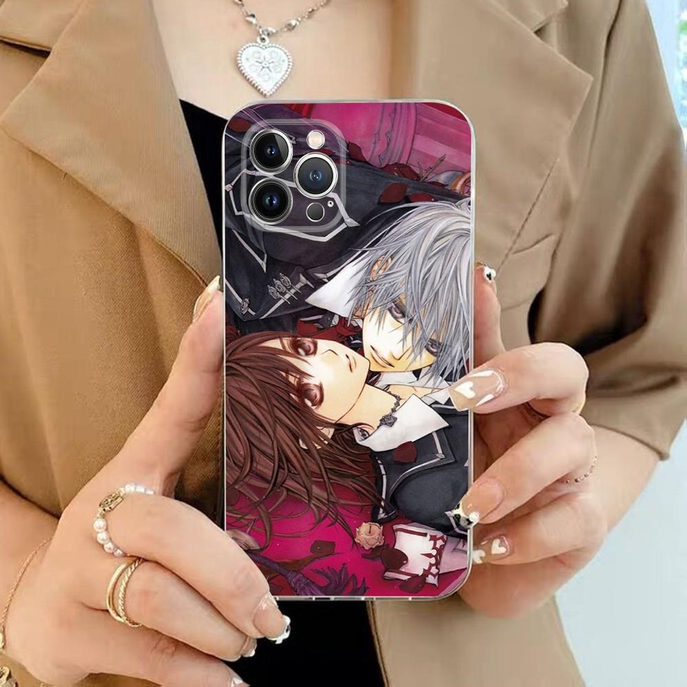 Vampire Knight Phone Case For iPhone 15 13 14 Pro Max XS XR 12 11 Pro 13 Mini 6 7 8 Plus Clear Back Cover Capa