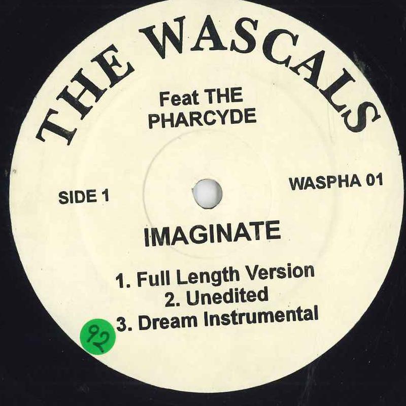 

12-дюймовая пластинка WASCALS PHARCYDE Imaginate WASPHA01 НЕ НА ЛЕЙБЛЕ Неизвестный Рэп Хип-ХопRB Б/У