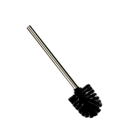 

Полированная щетка из нержавеющей стали со съемной ручкой, туалетный инструмент для чистки ванной комнаты Polished Black