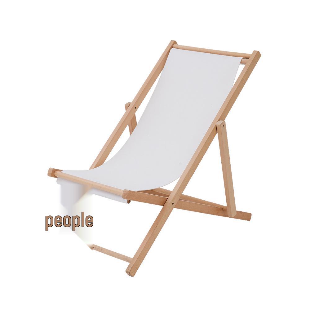 Pink Wooden Outdoor Lounge Chair for Beach, Balcony, Camping, and Garden
