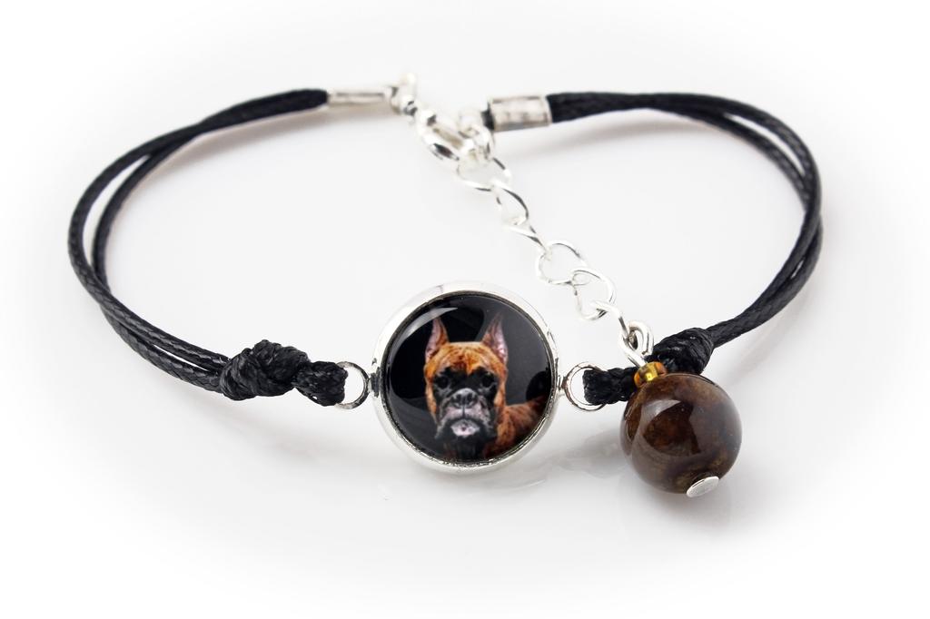 Boxer, German Boxer III – A set of jewelry in a box, necklace | Art-Dog